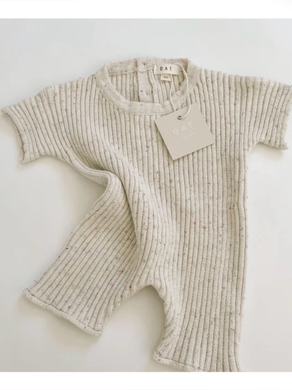 Soft Ribbed Knit Baby Bodysuit